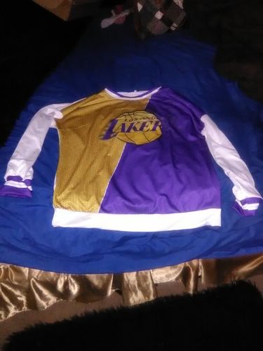 Customer photo review of Colorblock Printing Long Sleeve Sweatshirt