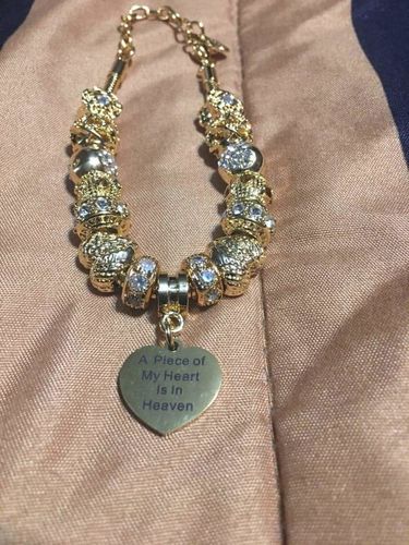 Customer photo review of Piece Of My Heart Bracelet - Gold