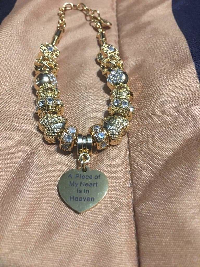 Customer photo review of Piece Of My Heart Bracelet - Gold