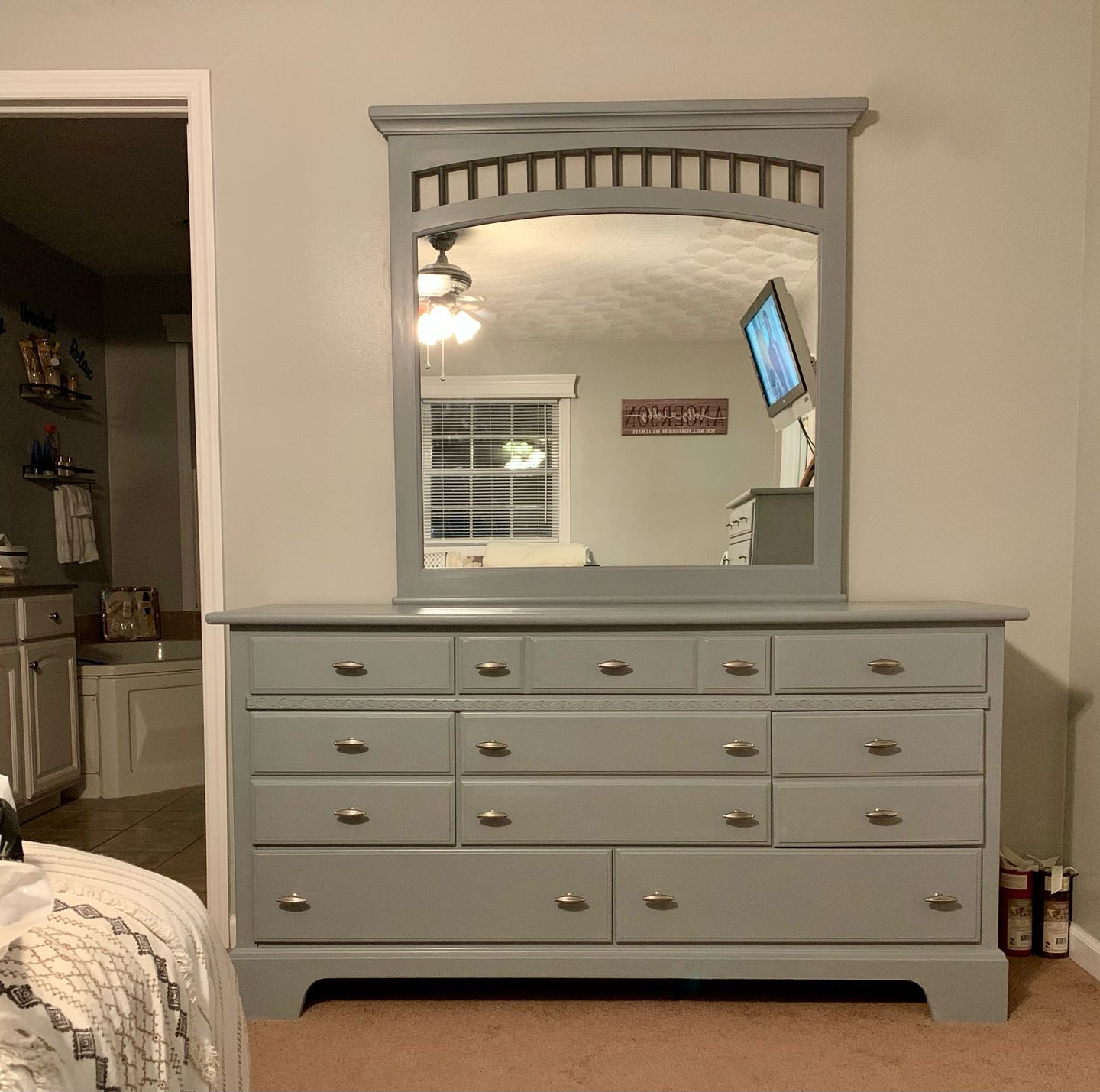 Customer photo review of Glover Gray - One Step Paint