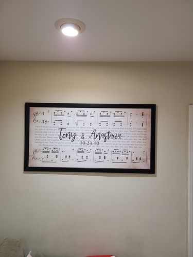Customer photo review of Add A Black Frame To Your Canvas (Not Available For 30x60" Size)