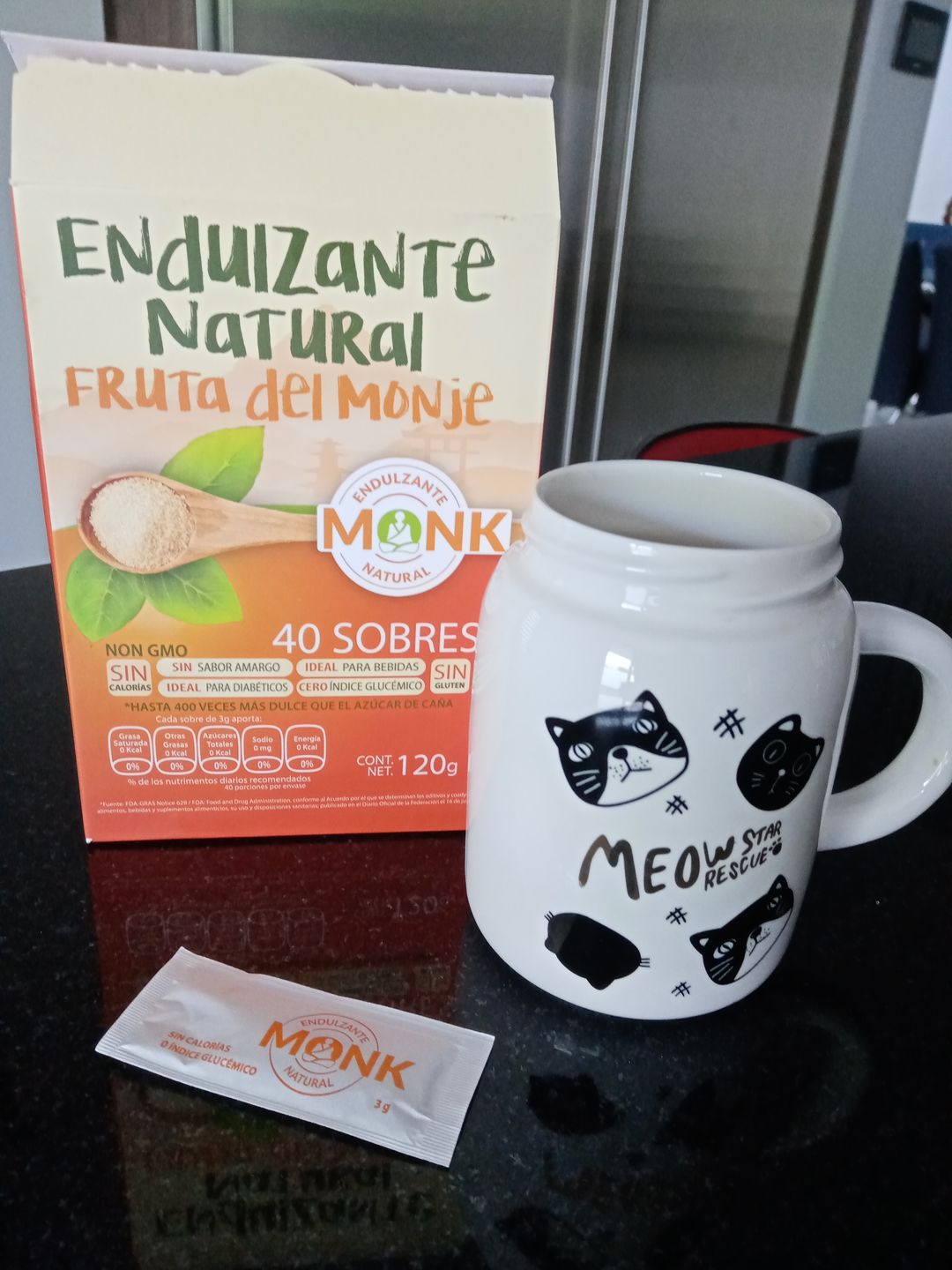 Customer photo review of Sobrecitos de Monk: Fruta del Monje en 40 sobres de 3 grs.