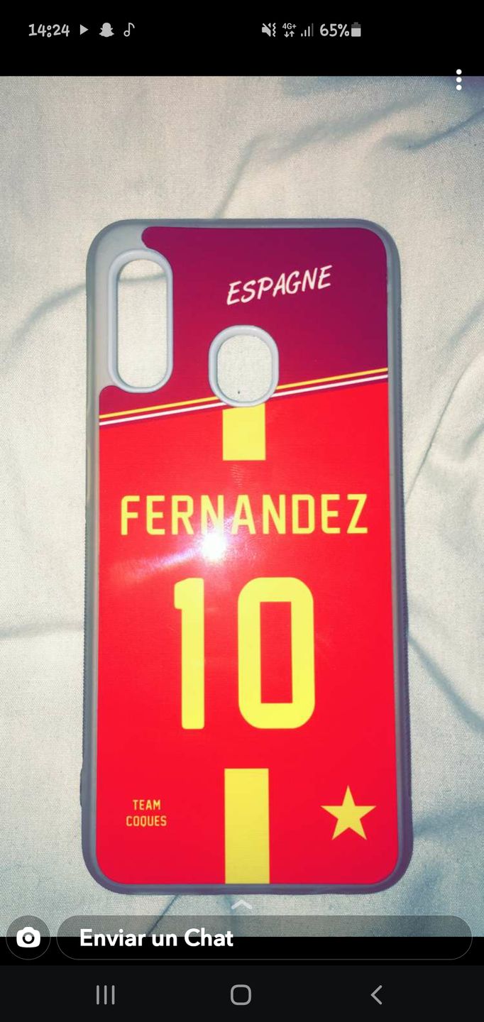 Customer photo review of Coque foot ESPAGNE - flocage 100% personnalisable - iPhone smartphone