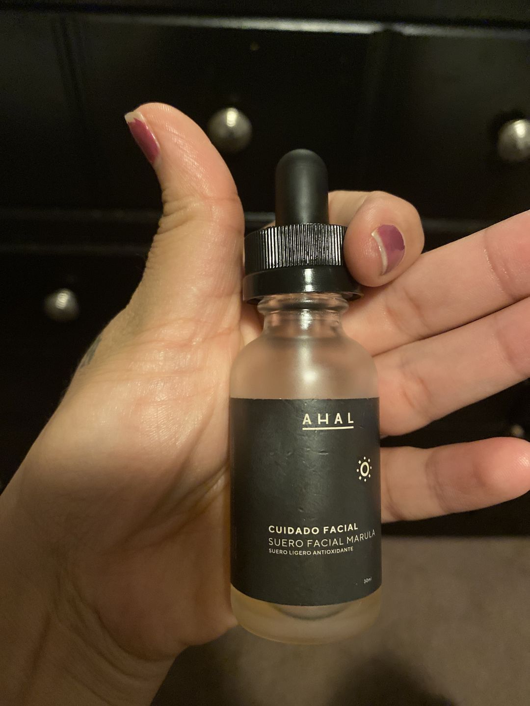 Customer photo review of Marula Oil Facial Serum / Suero Facial con Aceite de Marula