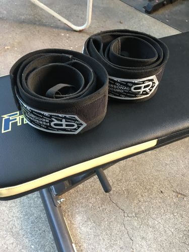 Customer photo review of Personal Record Heavy Duty Premium Elbow Wraps PR903 - Black