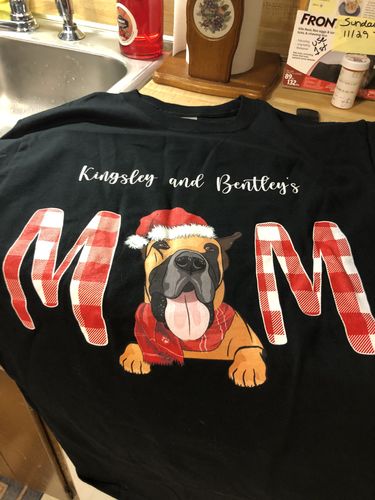 Customer photo review of Christmas Dog Mom/Dad - Personalized Custom Unisex Long Sleeve