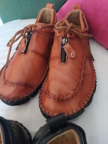 Customer photo review of Split Leather Breathable Casual Shoes