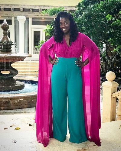 Customer photo review of Reigning Queen Jumpsuit
