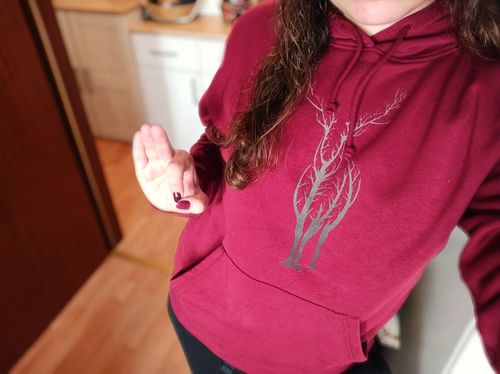 Customer photo review of HIRSCH ÄSTE - BIO  - Unisex Hoodie (BASIC)