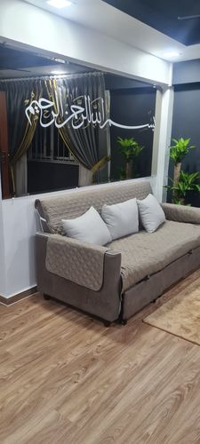 Customer photo review of Basmallah - 220cm by 33cm - Main Ayat in Whtie tanda all change to gold