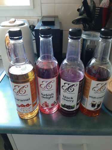Customer photo review of Turkish Delight Coffee Syrup