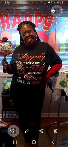 Customer photo review of Stepping Into My 57th Birthday