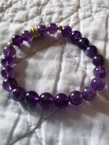 Customer photo review of BRACELET AMÉTHYSTE "No Stress"