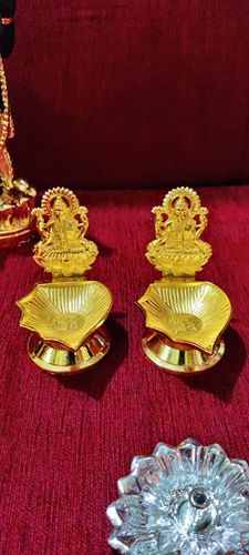 Customer photo review of Om Lakshmi Deepam Pair