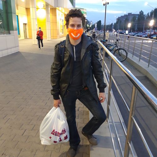 Customer photo review of PU Leather Motorcycle Jackets