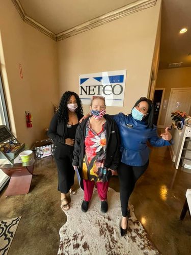 Customer photo review of PU Turtleneck Belted Top