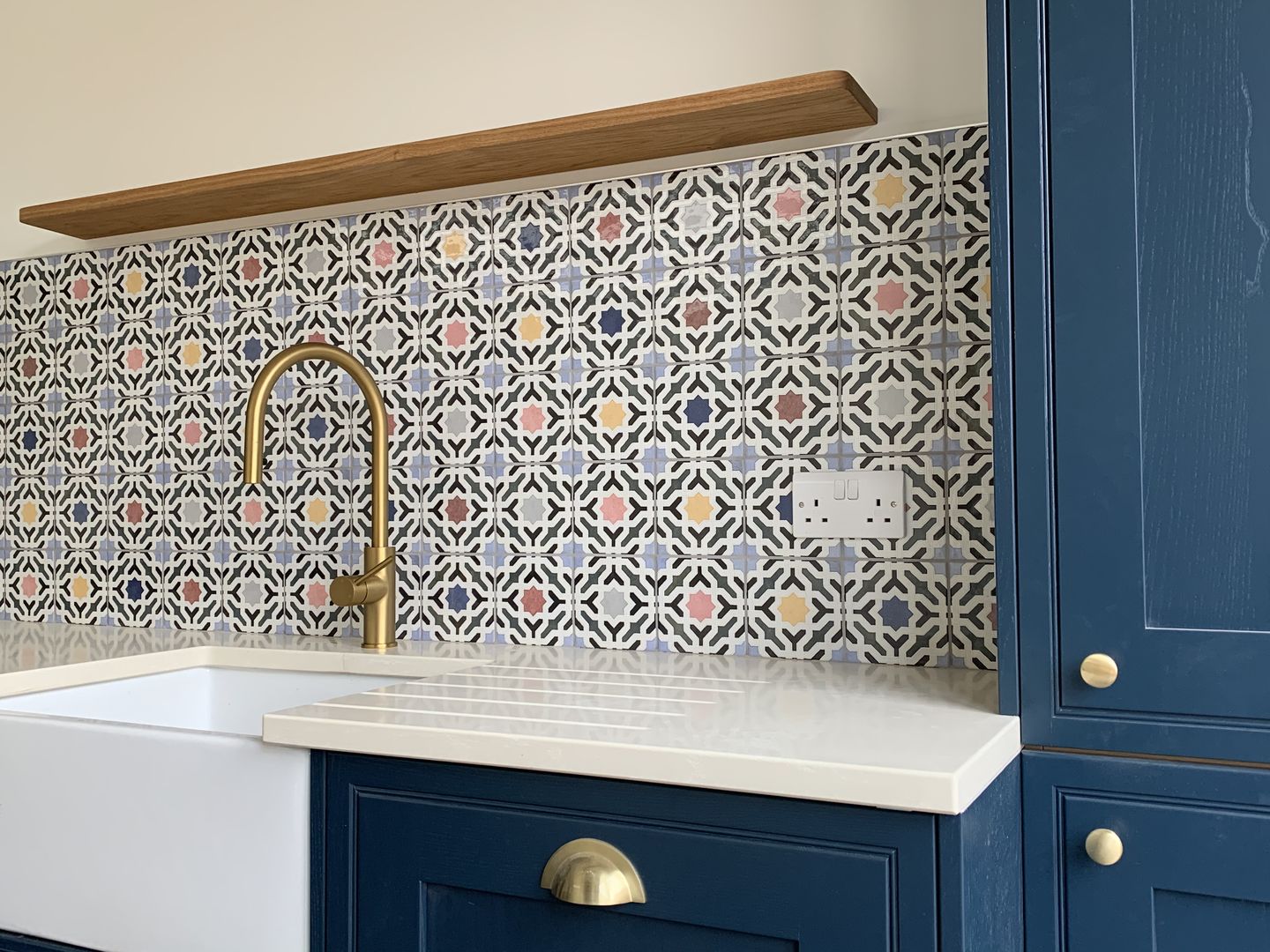 Customer photo review of Brushed Satin Brass Cupboard Handles