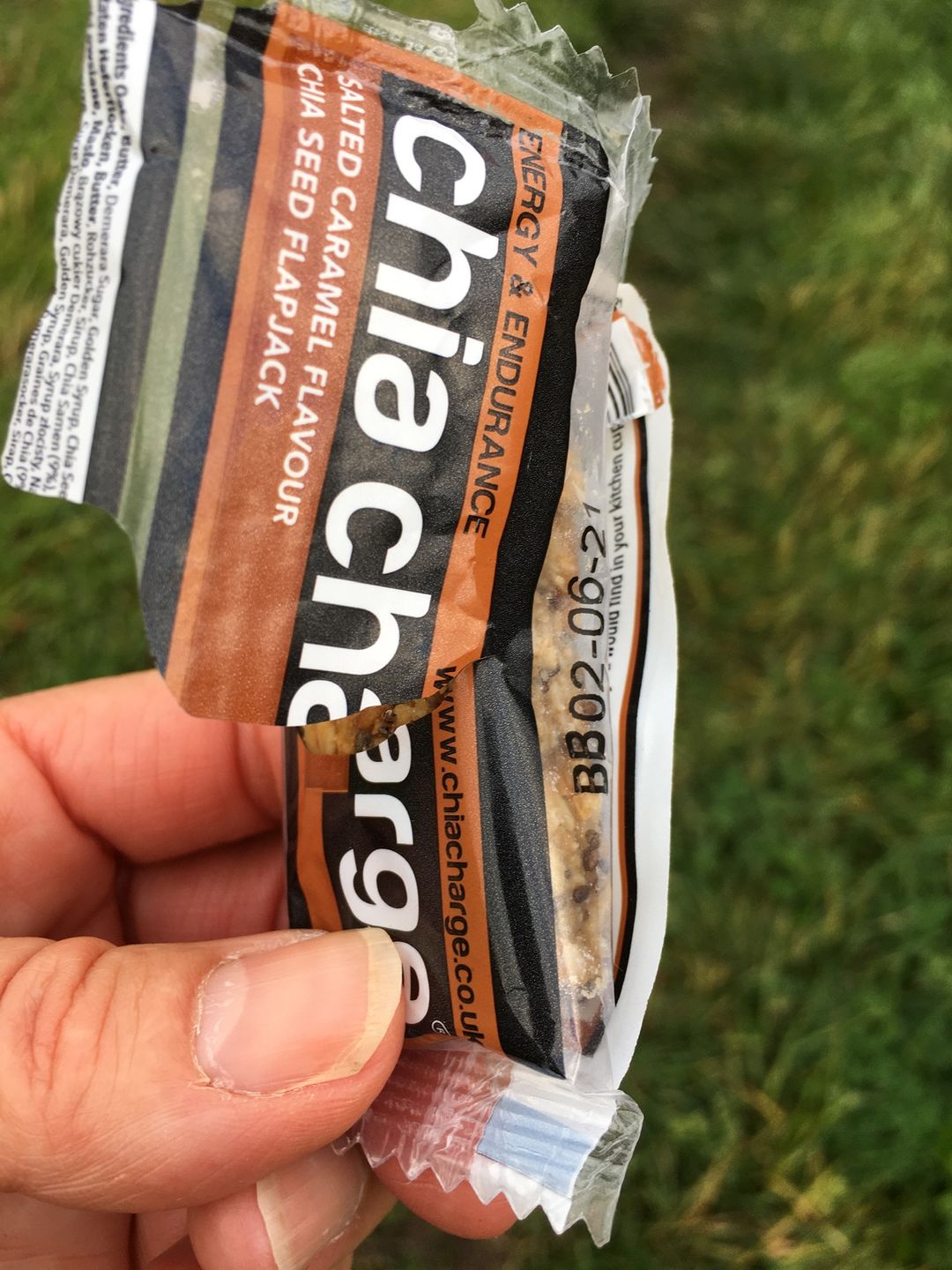 Customer photo review of Mini Chia Charge Flapjack 30g - 18 Pack