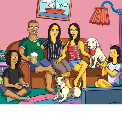 Customer photo review of RETRATO EM ARQUIVO DIGITAL FAMILIA AMARELA