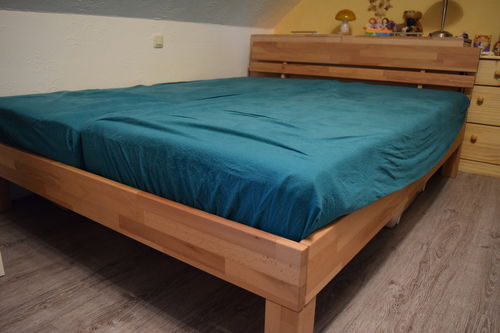 Customer photo review of Massivholzbett Julia Buche