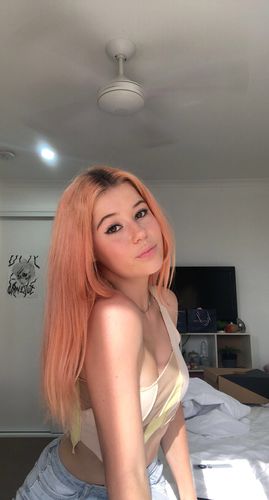 Customer photo review of One shoulder patchwork crop top