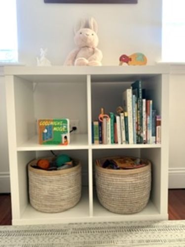 Customer photo review of Leather trim Planter Baskets