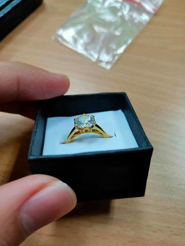 Customer photo review of 1.5ct Lotus Engagement Ring