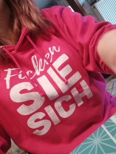 Customer photo review of F*cken Sie sich  - Unisex Kapuzenpullover Hoodie