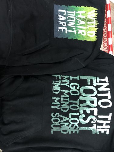 Customer photo review of INTO THE FOREST - BIO  - Unisex Hoody (PREMIUM)