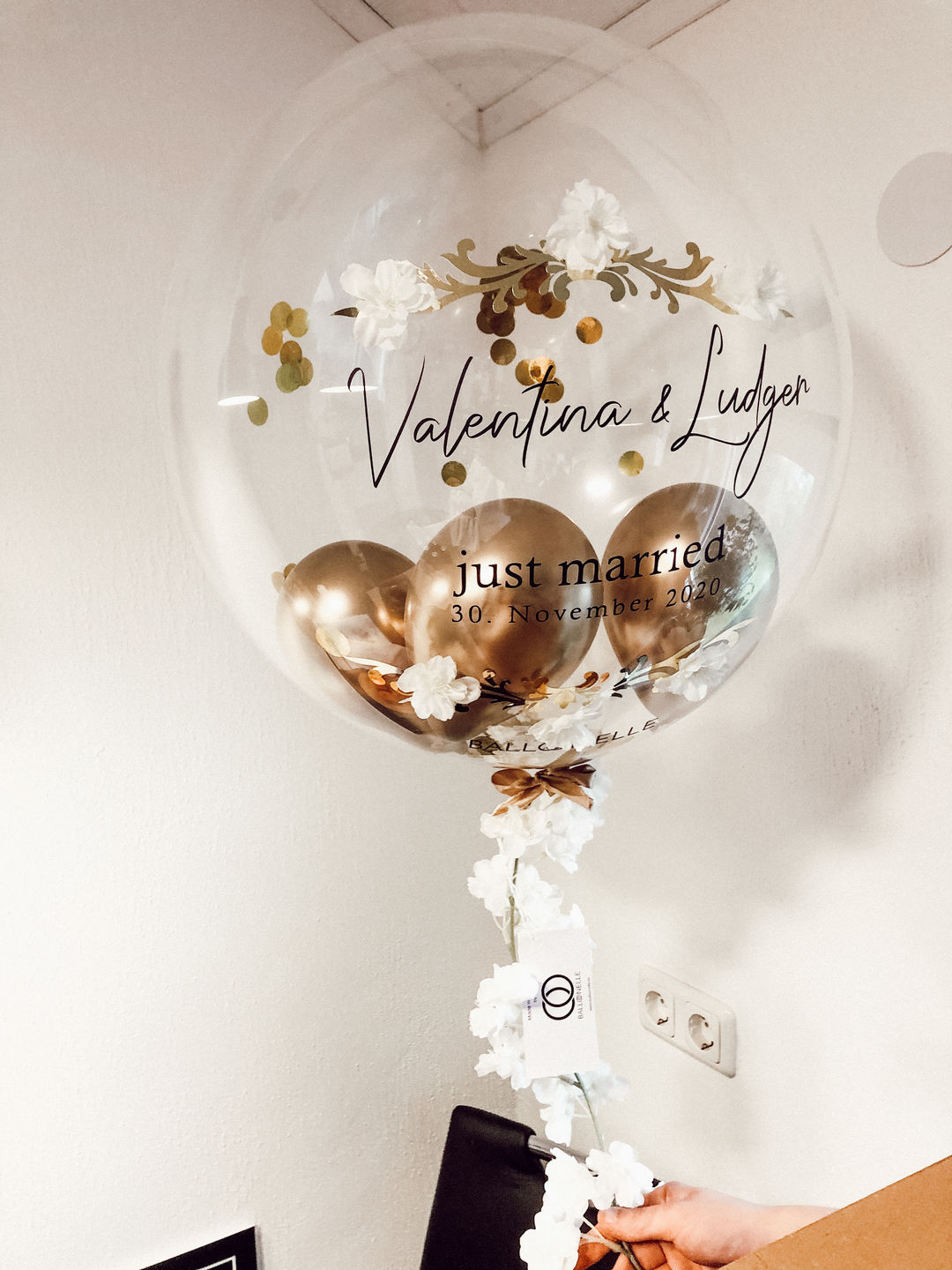 Customer photo review of Wedding Blossom Designer Ballon