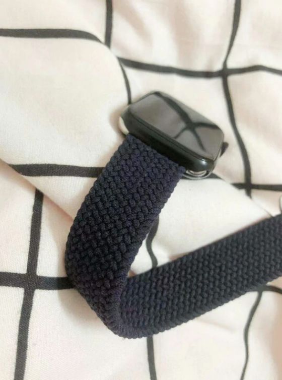Customer photo review of Nylon Braided Solo Loop Band for Apple Watch