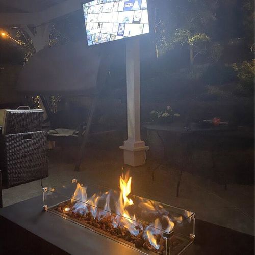 Customer photo review of Outdoor Bronze Firepits