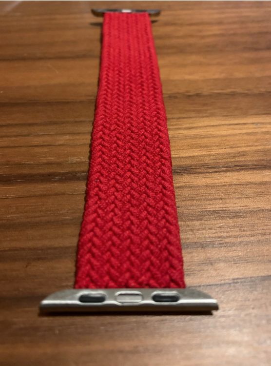 Customer photo review of Nylon Braided Solo Loop Band for Apple Watch