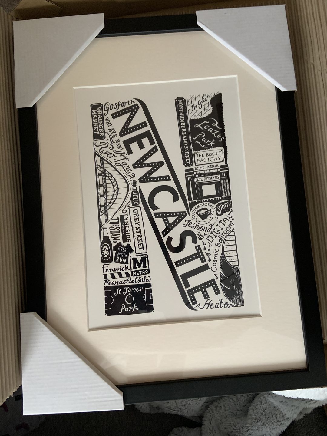 Customer photo review of Newcastle Print