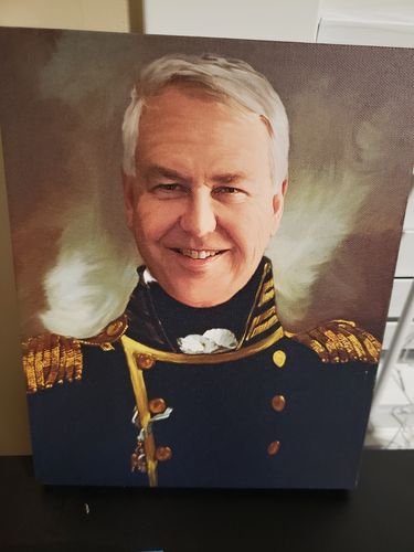 Customer photo review of The Admiral - Custom Canvas