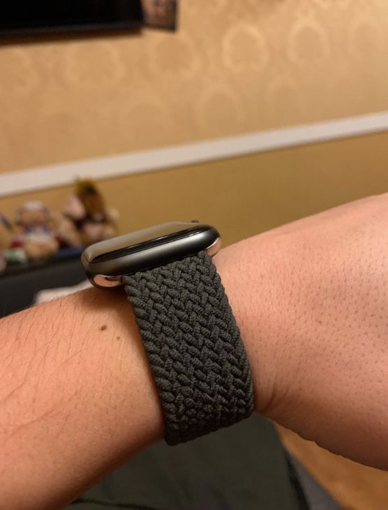 Customer photo review of Nylon Braided Solo Loop Band for Apple Watch