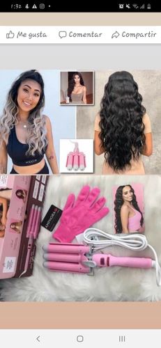Customer photo review of Mermade Hair Waver - Pink - 32mm