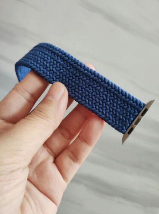 Customer photo review of Nylon Braided Solo Loop Band for Apple Watch