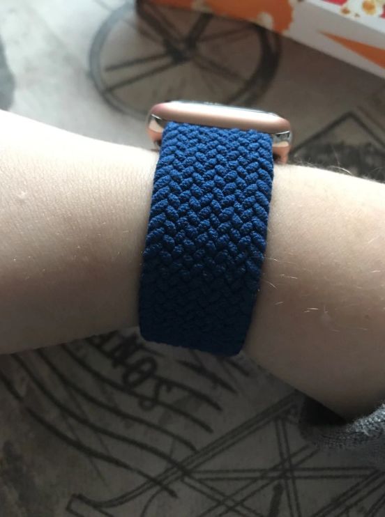 Customer photo review of Nylon Braided Solo Loop Band for Apple Watch