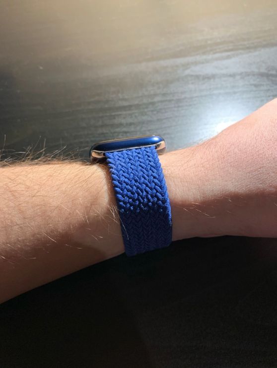 Customer photo review of Nylon Braided Solo Loop Band for Apple Watch
