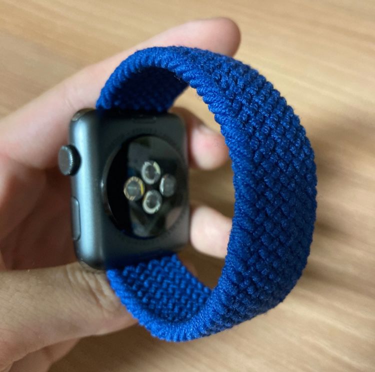 Customer photo review of Nylon Braided Solo Loop Band for Apple Watch