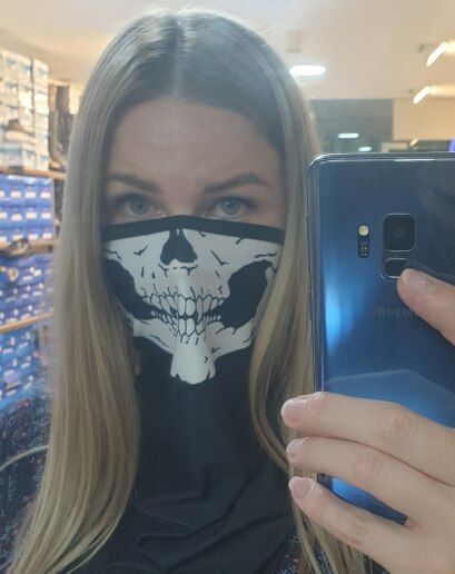 Customer photo review of Face Mask - Multiple Styles