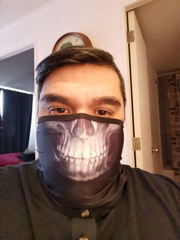 Customer photo review of Face Mask - Multiple Styles