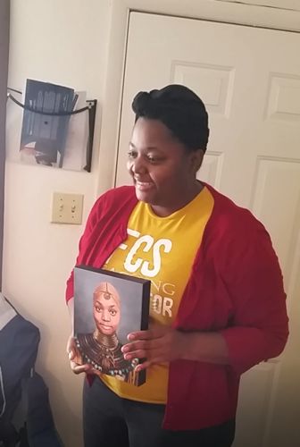 Customer photo review of The Nubian Queen - Custom Canvas
