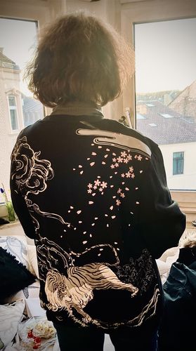 Customer photo review of Fearless Tiger Embroidery Sweatshirt