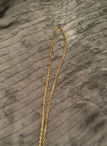 Customer photo review of CAGE LINK CHAIN (GOLD) 8MM