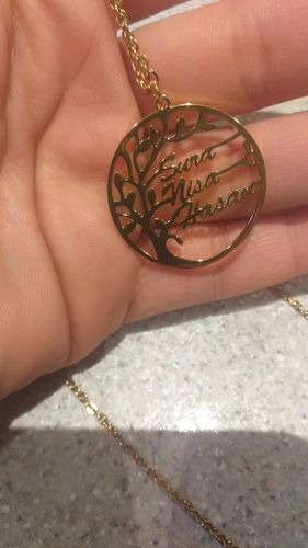 Customer photo review of Mon meilleur cadeau ©  : Collier Arbre de Vie Unisex Personnalisé