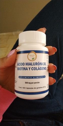 Customer photo review of Biotina, Ácido Hialurónico y Colágeno