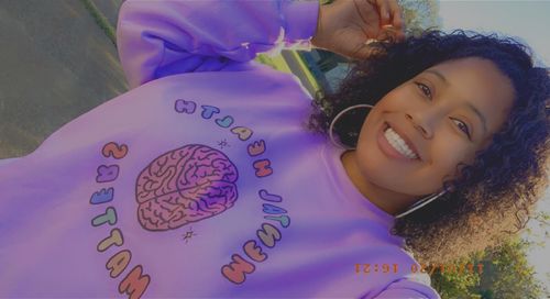 Customer photo review of Mental Health Matters (Brain) -- Sweatshirt