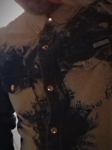 Customer photo review of Tye Dye Denim Shirt